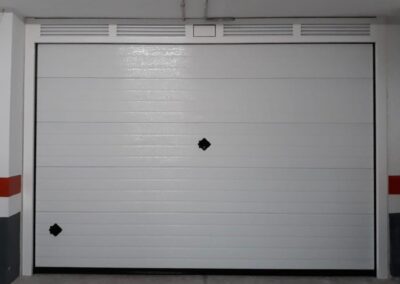 Garage door installation at a home