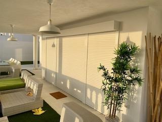 Roller shutter installed inside a home in Tenerife